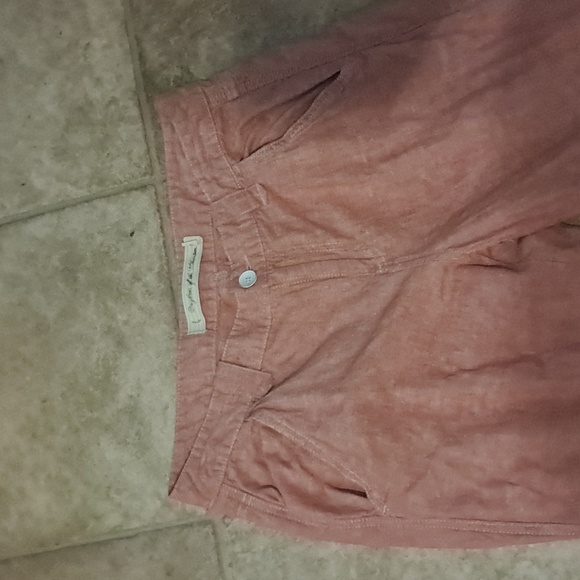 Daughters of the Liberation from Anthropologie Linen Wide Leg Pants Size 10 - Picture 2 of 8